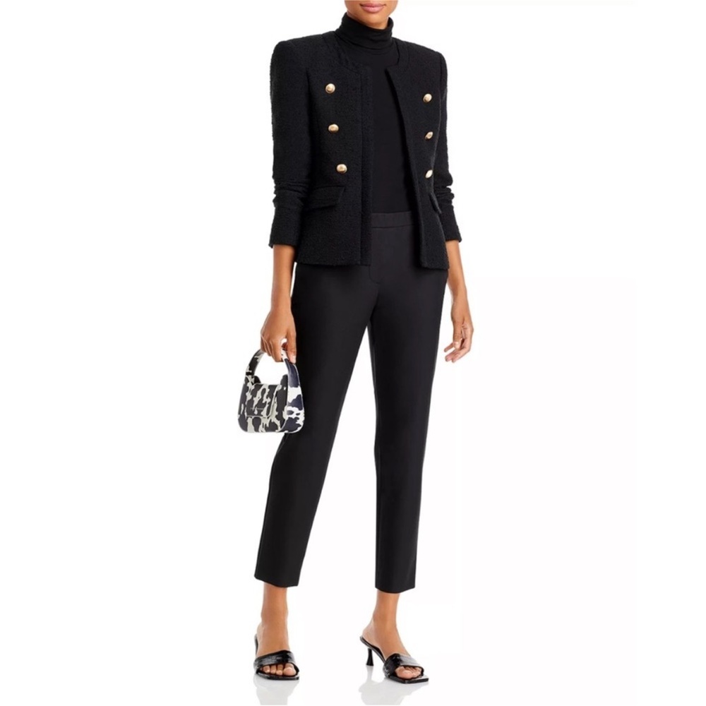 Theory Thaniel K Rave 2 cropped black pants slim size 0